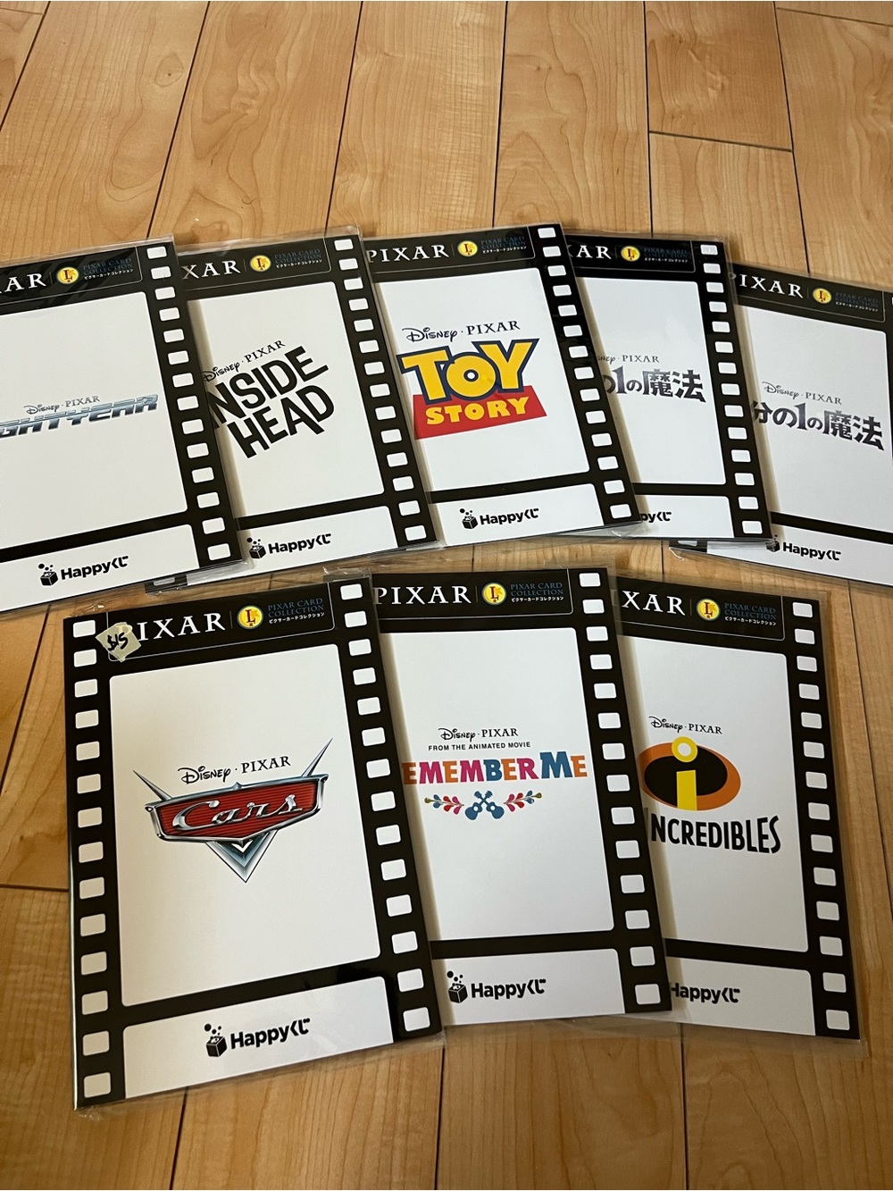 Pixar Happy Lottery L Prize Pixar Card Collection Set of 8 New Japan Exclusive